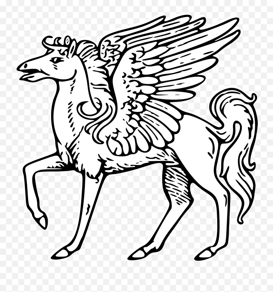 Pegasus Mythological Horse Winged Myth - Pegasus Coat Of Arms Emoji,Heroes Of The Storm Emoji