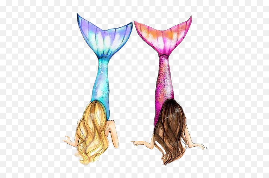 Siren Mermaids Mermaidtail Fantasy - Best Friend Drawings Emoji,Sirens Emoji