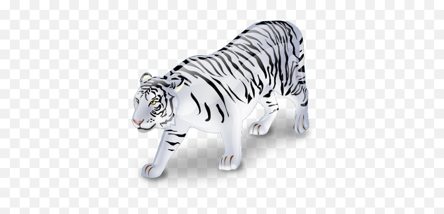 Ftestickers White Tiger Animal - Animal Icons Emoji,White Tiger Emoji