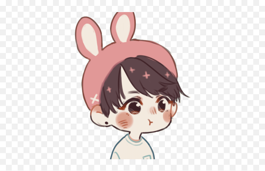 Happy Birthday To Kookieeee - Bts Cartoon Gif Png Emoji,Fite Emoji