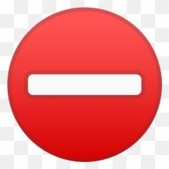 No Entry Emoji - Interdit