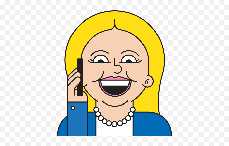Hillary Clinton Just Got Her Very Own Emoji Keyboard The - Talking In Phone Emoji,Sexual Emoji Android