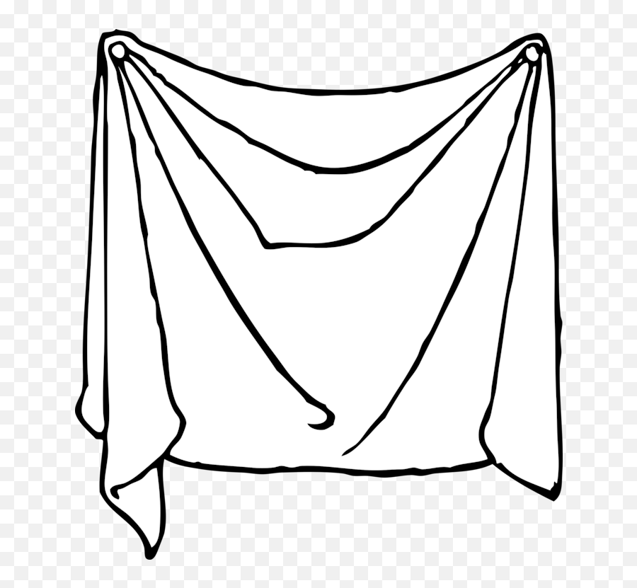 Clipart Of Bed Sheet - Sheet Clipart Black And White Emoji,Emoji Bedding