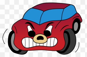 Furious Upset Person Woman Angry - Car Clipart Emoji