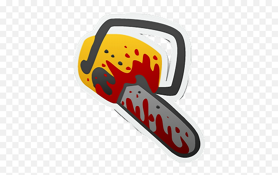 Chainsaw Halloween Patch Blood - Chainsaw Emoji,Chainsaw Emoji