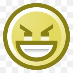 Download - Evil Smile Emoticon PNG Image with No Clip Art Emoji