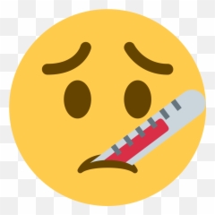 Twemoji2 1f912 - Sick Emoji,Kiss Emoji