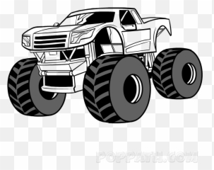 How To Draw A Monster Truck - Emoji