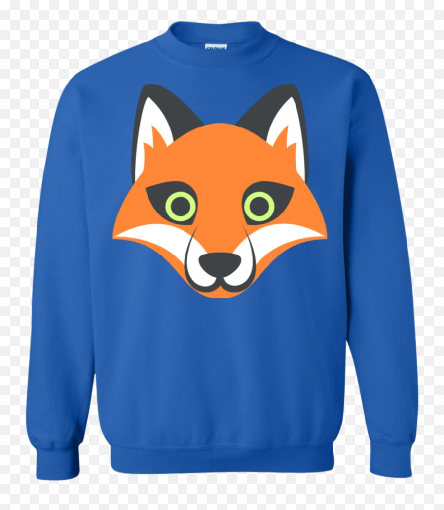 Fox Face Emoji Sweatshirt - Crew Neck,Woke Thinking Emoji