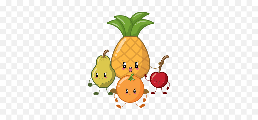 Download Funny Gif Stickers Free For Android - Funny Gif Cherry And Pineapple Cartoon Emoji,Tada Emoji