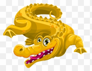 Image - Yellow Crocodile Cartoon Clipart Full Size Clipart Golden Crocodile Cartoon Emoji,Gator Emoji