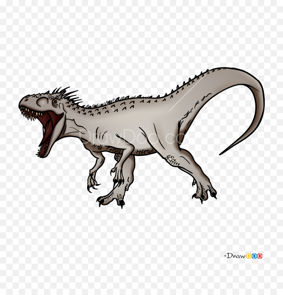 To Draw Indominus Rex Jurassic Dinosaurs - Indominus Rex Drawing Emoji,Trex Emoji