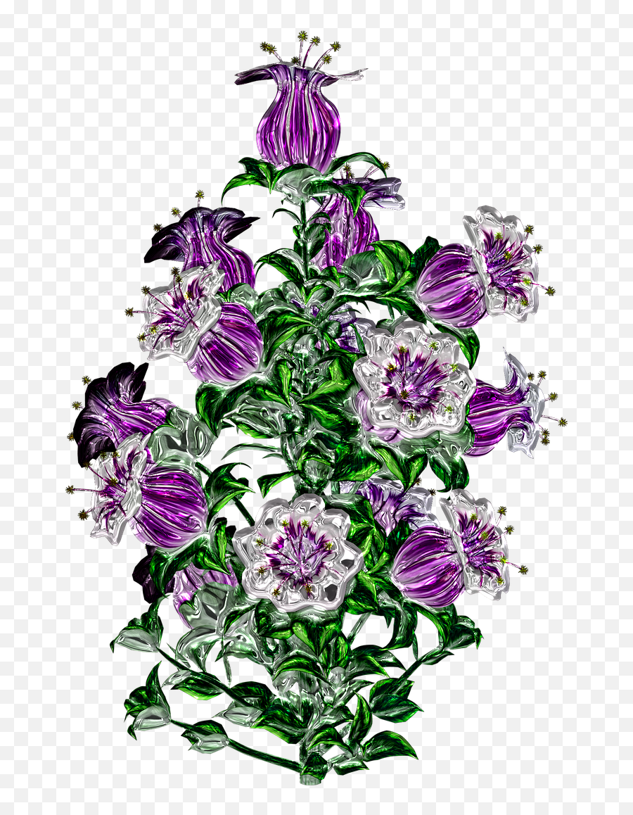 Flower Jewel Romantic Floral Decoration - Bouquet Emoji,Bouquet Of Flowers Emoji