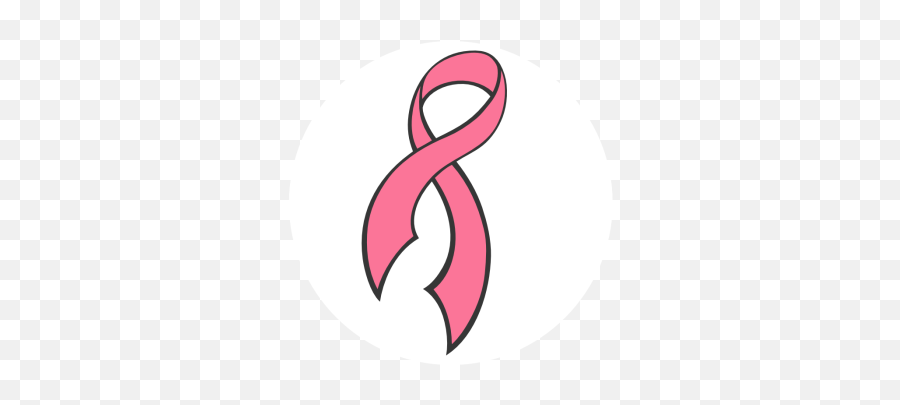 Breast Cancer Temporary Tattoos - Round Breast Cancer Ribbon Emoji,Breast Cancer Ribbon Emoji