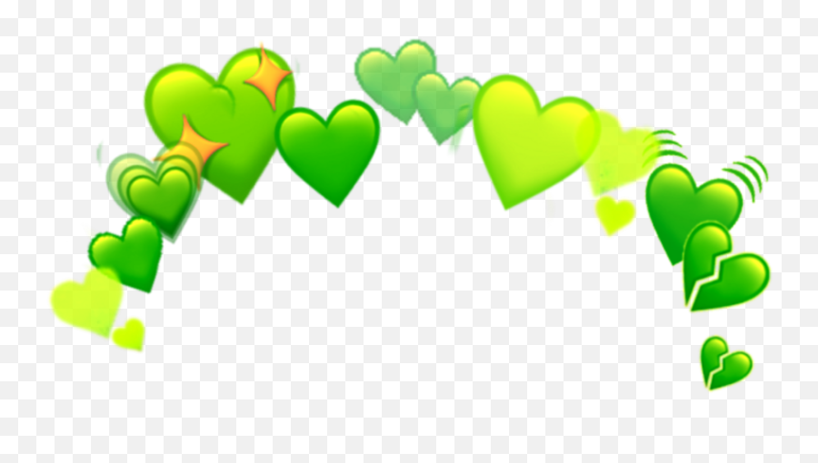 Emoji Emojis Hearts Heart Emojicrown - Green Heart Emoji Png,Heart Emoji Edits
