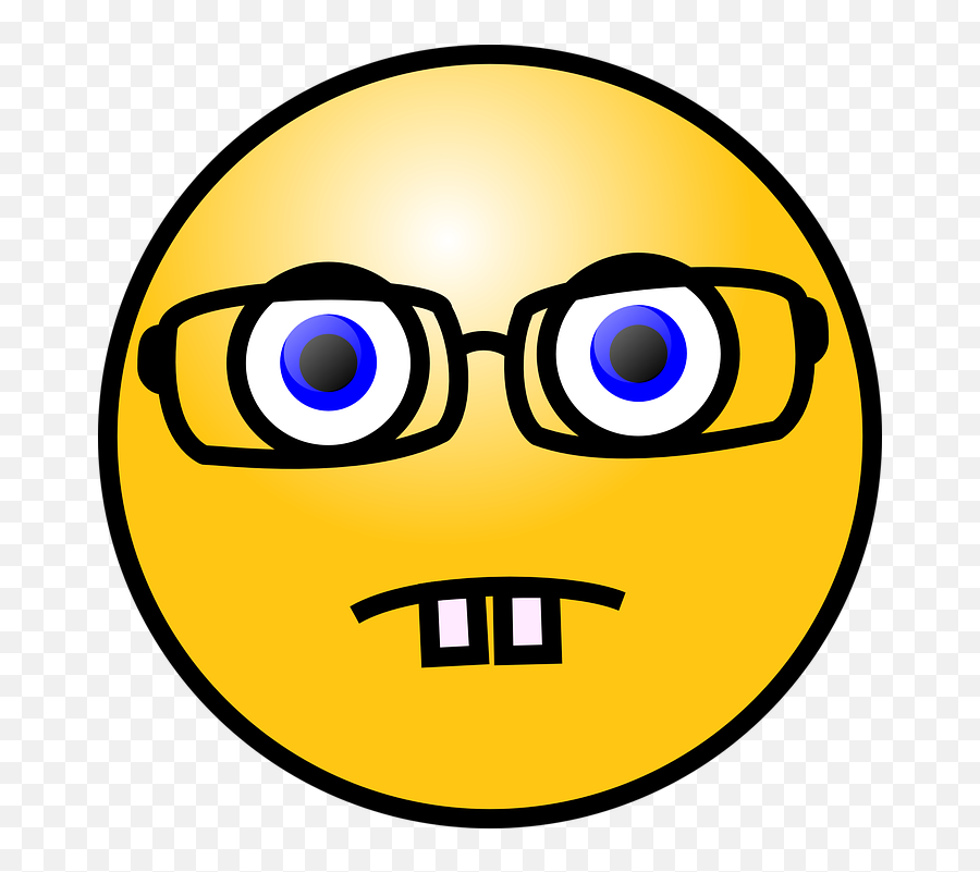 Nerd Emoticon Eyeglasses - Smiley Face Clip Art Emoji,Eyes Emoji