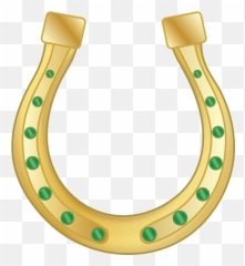 Graphic Horseshoe Lucky - Lucky Horseshoe Emoji,Four Leaf Clover Emoji