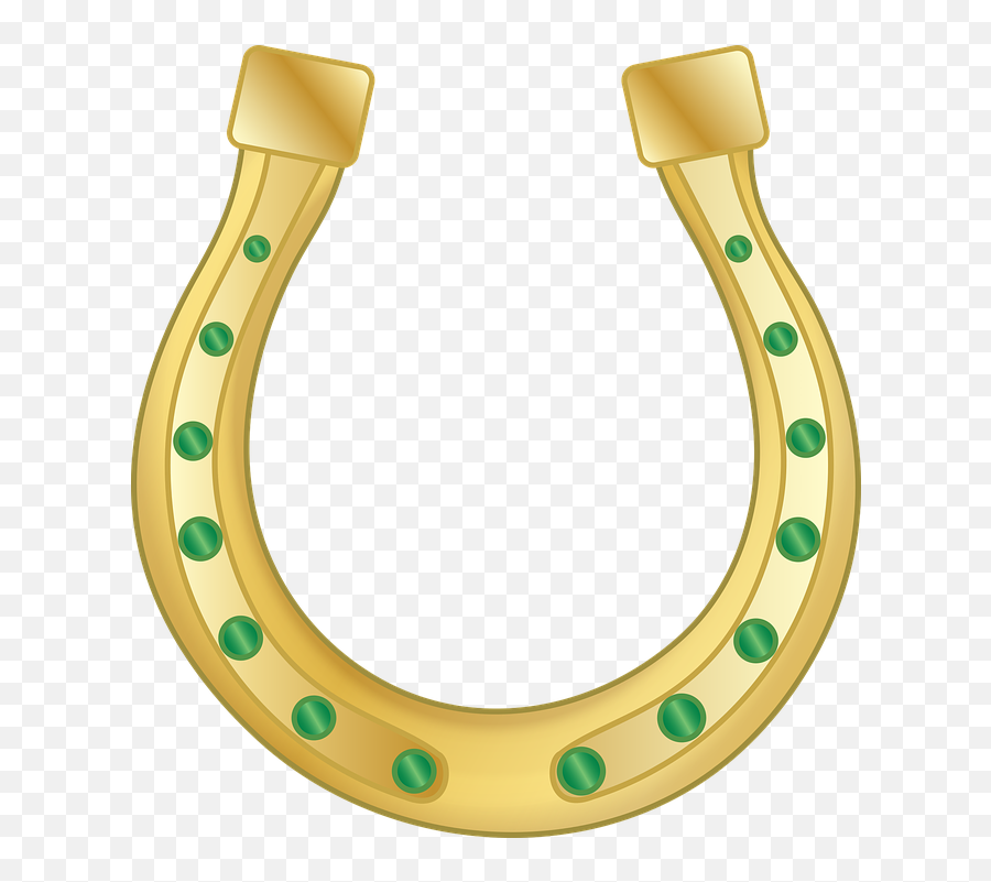 Graphic Horseshoe Lucky - Lucky Horseshoe Emoji,Four Leaf Clover Emoji