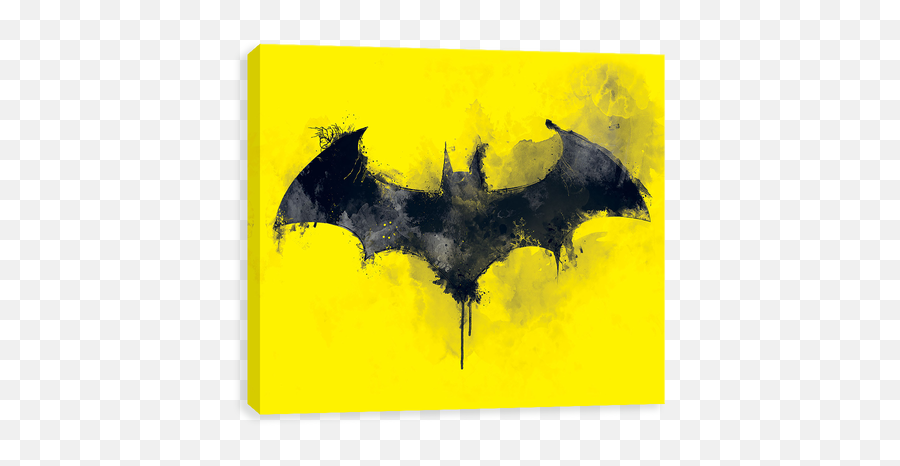 Batman Painted - Bat Symbol In Watercolors Emoji,Batman Symbol Emoji