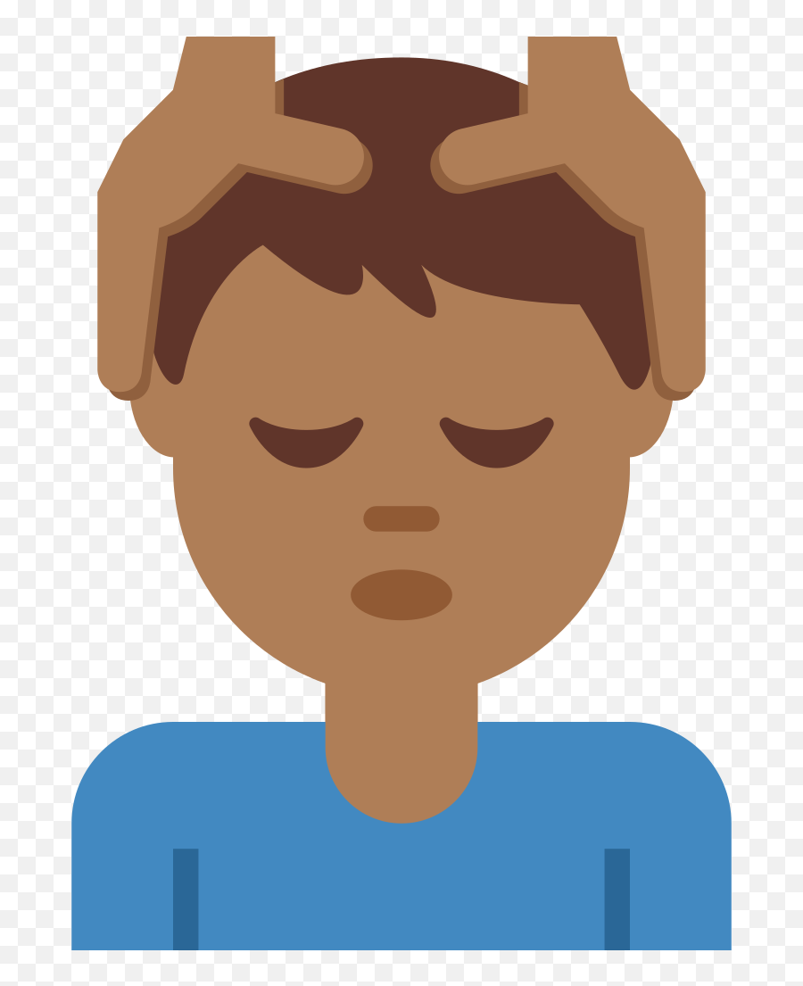 Twemoji2 1f486 - Human Skin Color Emoji,Forehead Emoji