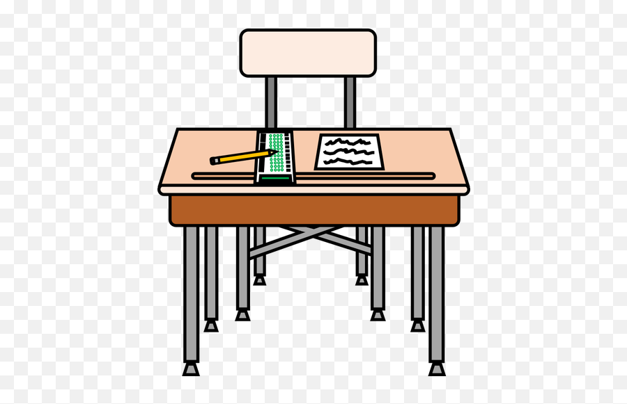 Test Ready - Clipart School Desk Emoji,Emoji Bulletin Board