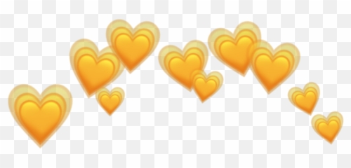 Download Hd - Yellow Heart Crown Transparent Emoji,Yellow Heart Emoji