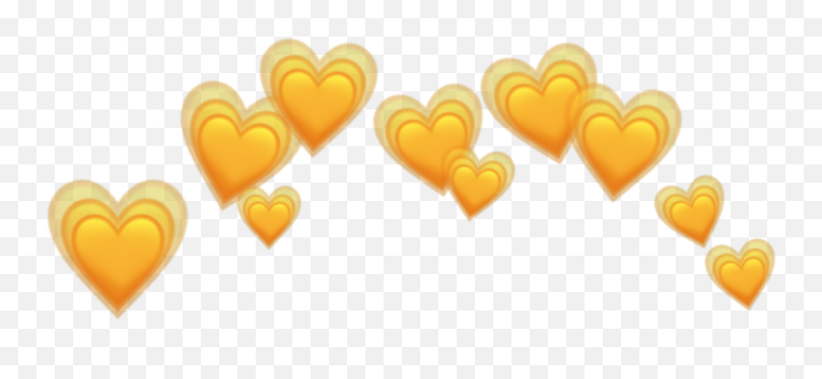 Download Hd - Yellow Heart Crown Transparent Emoji,Yellow Heart Emoji