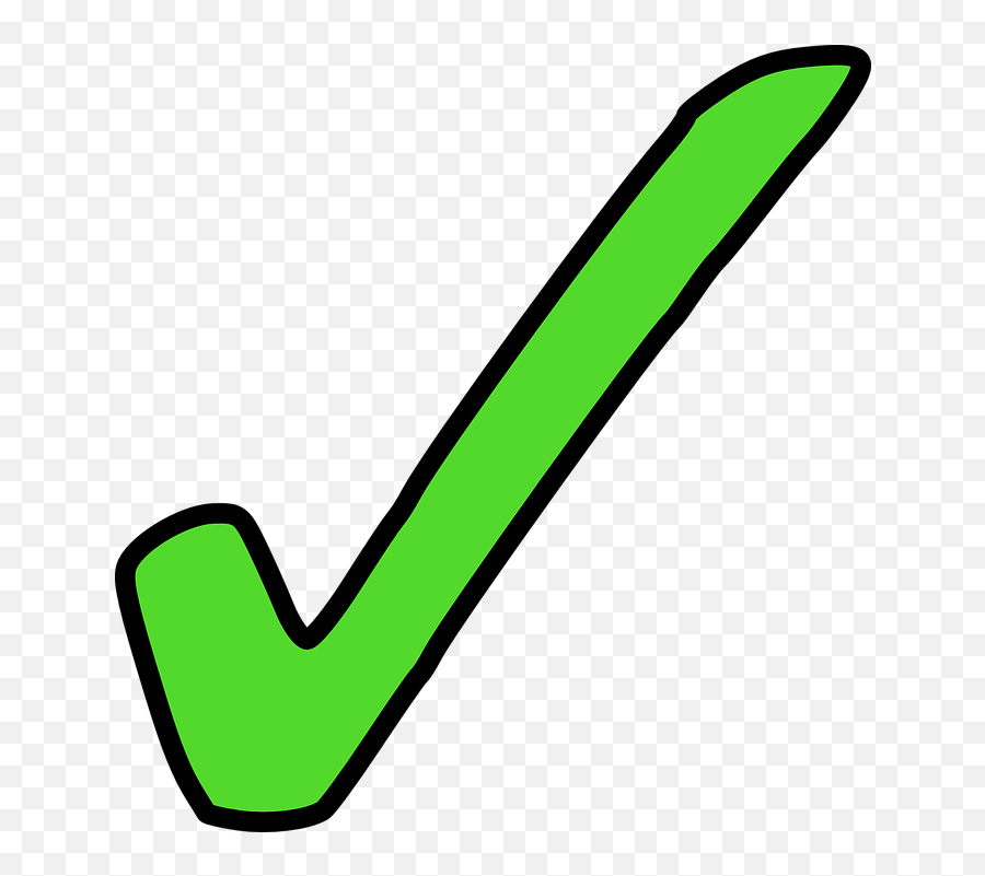 Checkmark Emoji Transparent / Check mark is used to mark yes, approved ...