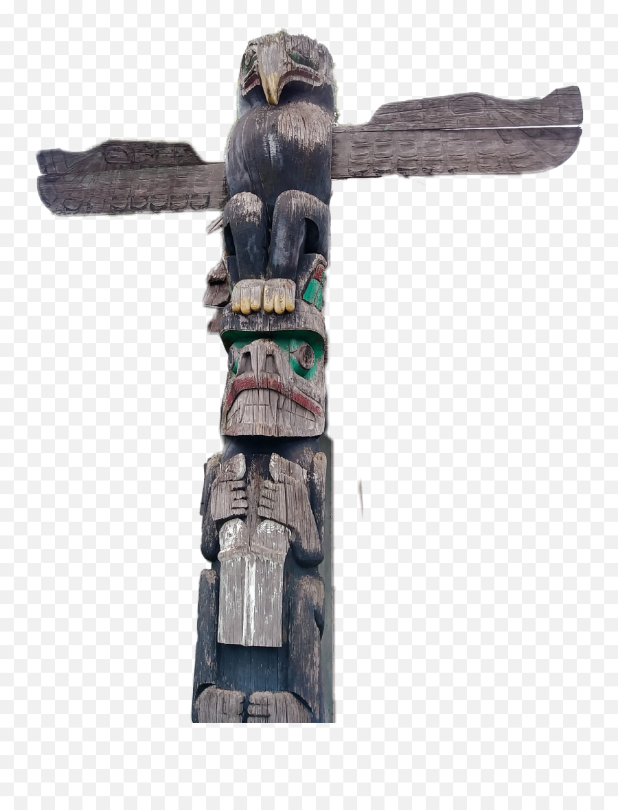 Totempole Aboriginal - Totem Emoji,Totem Pole Emoji