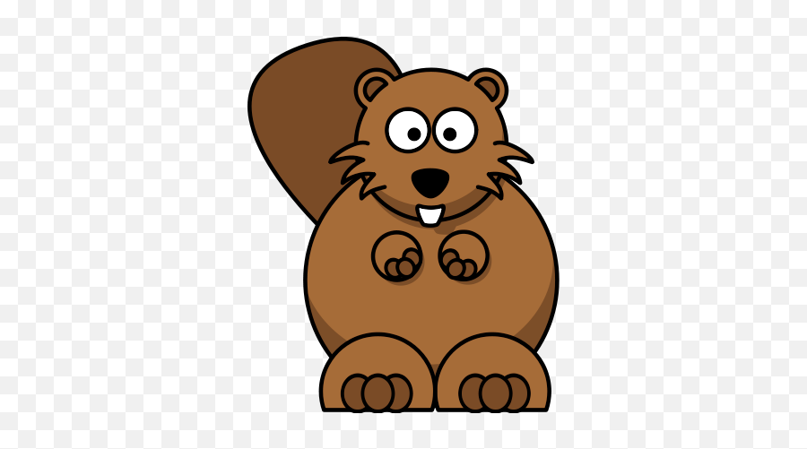 Cartoon Beaver Clipart - Transparent Background Clipart Beaver Emoji,Beaver Emoji