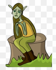 Free Depression Sad Vectors - Depressed Elf Emoji
