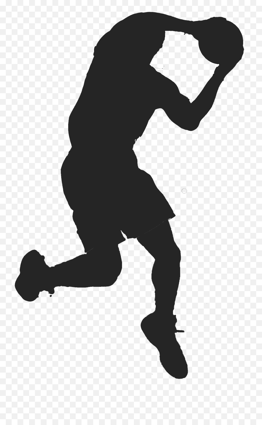 Basketball Jumpman Silhouette Athlete - Nba Players Png Basketball Jump Shot Silhouette Emoji,Nba Player Emoji