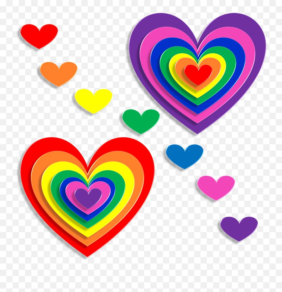 Hearts Love 3d Valentines Day February - Love Heart Craft Emoji,Kiss Emoji