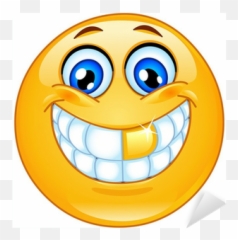 Gold Tooth Emoticon Sticker Pixers - Smiley Png Emoji,Tooth Emoticon