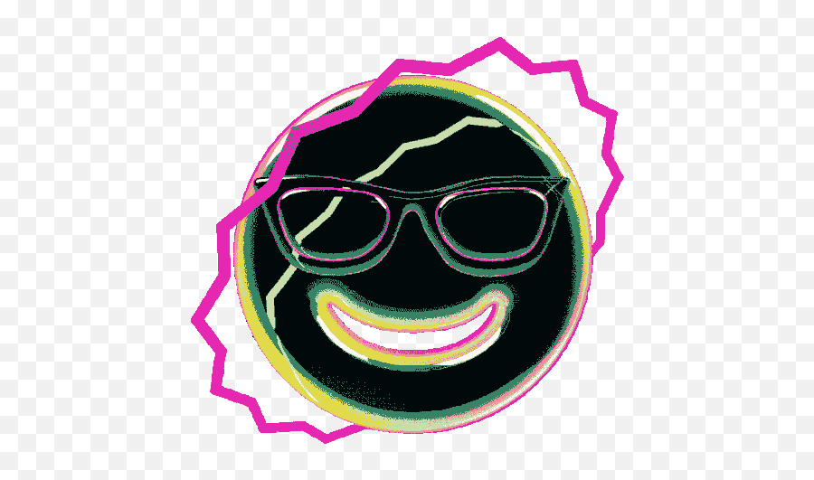 Smiling Face With Sunglasses Emoji Cool Gif - Clip Art,Sunglasses Emoji