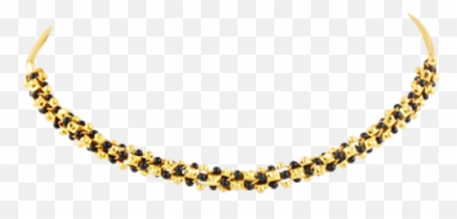Traditional Mangalsutra with Black Beads in 22kt Yellow Gold - Portable Network Graphics Emoji