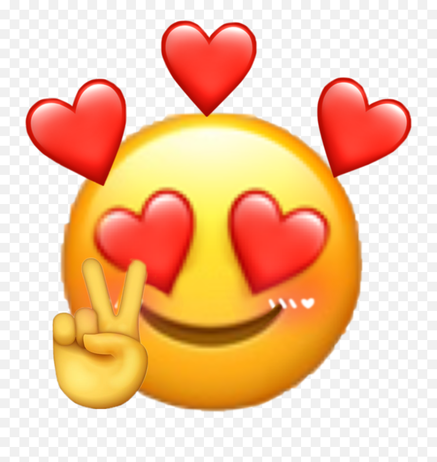 Emoji Heart Yay I Hope You Like Sticker By Beeniefluf - Imagenes De Emojis Babeando,Like Emoji