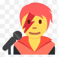 Singer Emoji Clipart - Lg