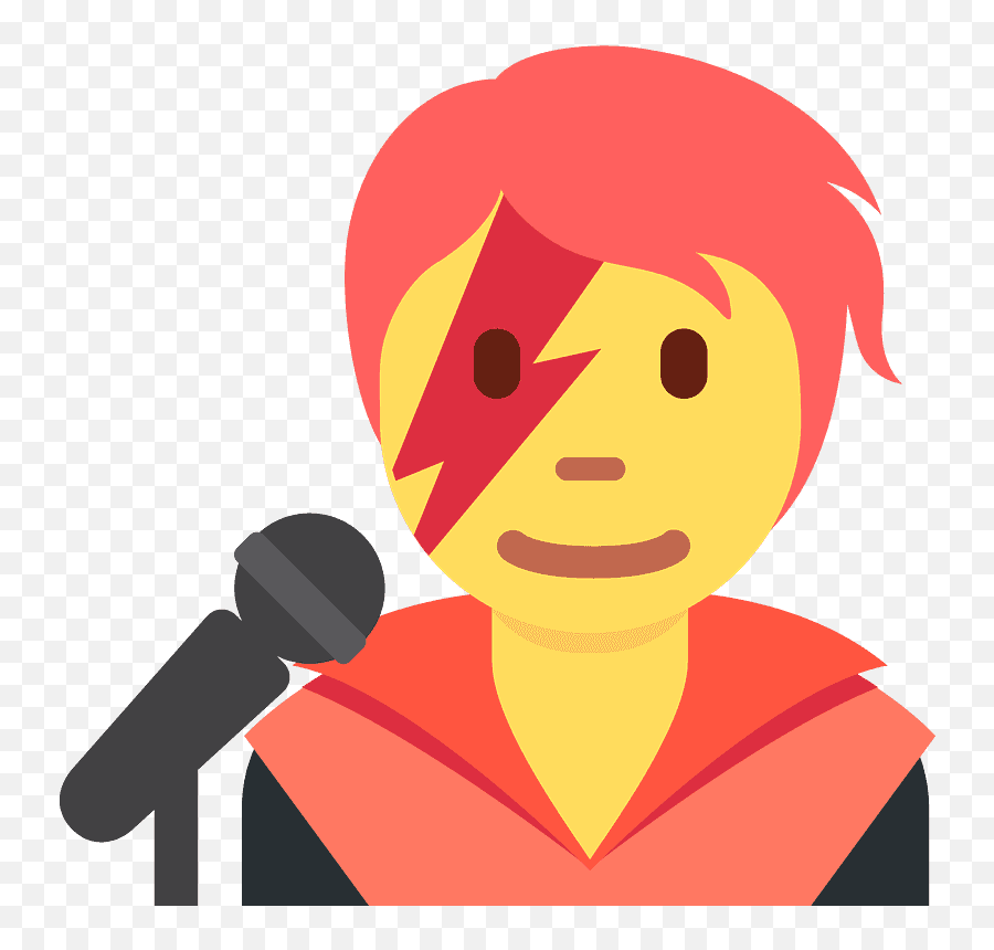 Singer Emoji Clipart - Lg,Singer Emoji