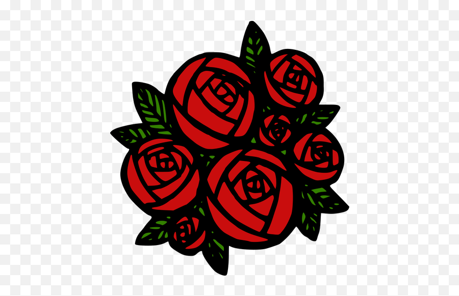 Bunch Of Red Roses - Transparent Rose Art Emoji,Bouquet Of Flowers Emoji
