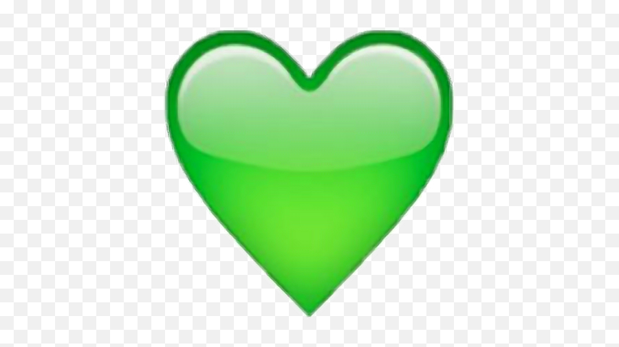 Green Heart Emoji Transparent Png - Green Emoji Heart Png,Hert Emoji