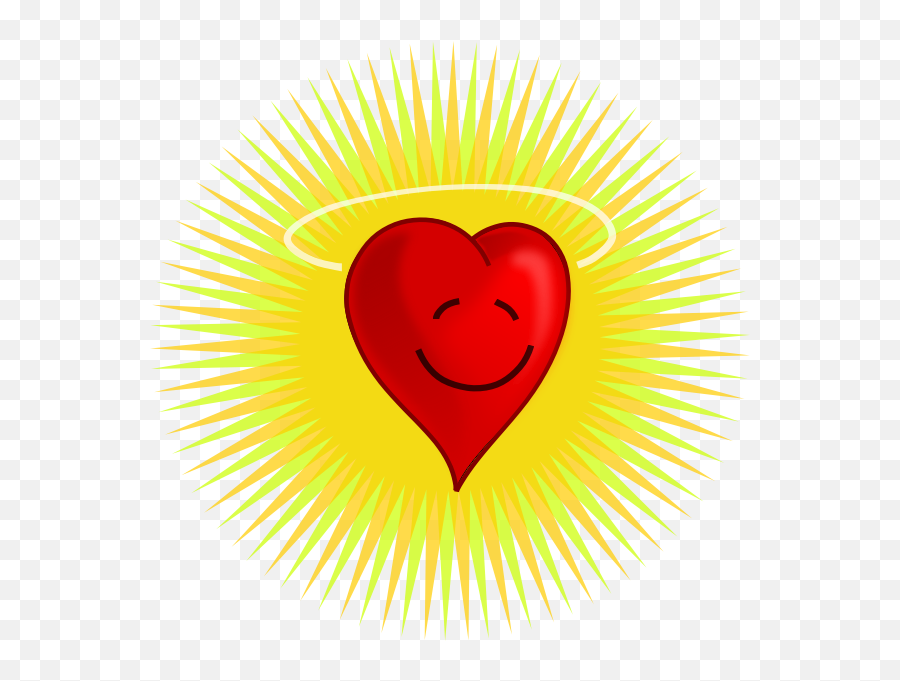 Vector Illustration Of Happy Heart - Glowing Heart Clip Art Emoji,Heart Envelope Emoji
