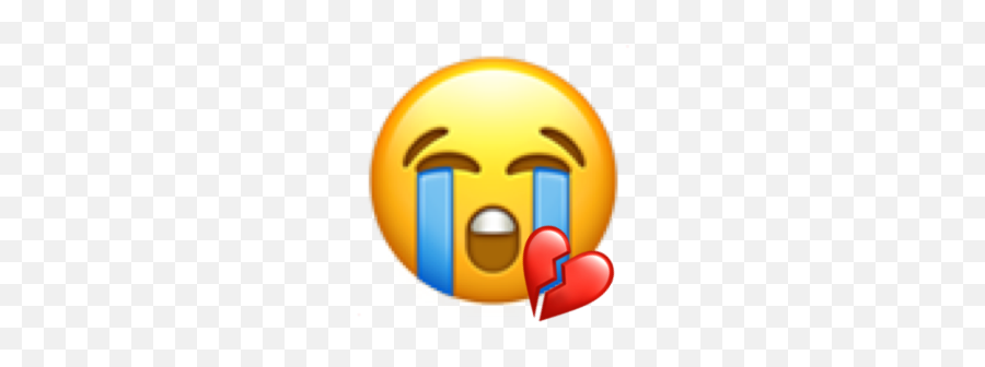Cry Sad Emoji Tear Tears Heart Heartbreak Break Breakup - Smiley,Heartbreak Emoji