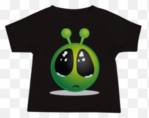 Sad Eye Alien Emoji - Cartoon Animals With Big Eyes,Emoji Apparel