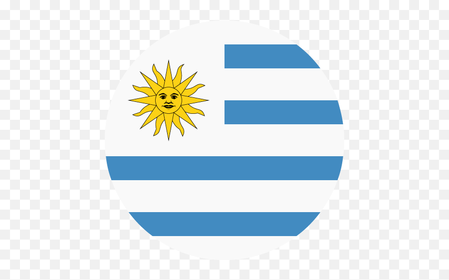Flag Of Uruguay Emoji For Facebook - Uruguay Flag Circle Png,Uruguay Flag Emoji