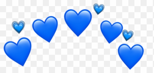 Blue Emoji Heart Crown Aesthetic Cute - Microsoft Intelligent Cloud Edge