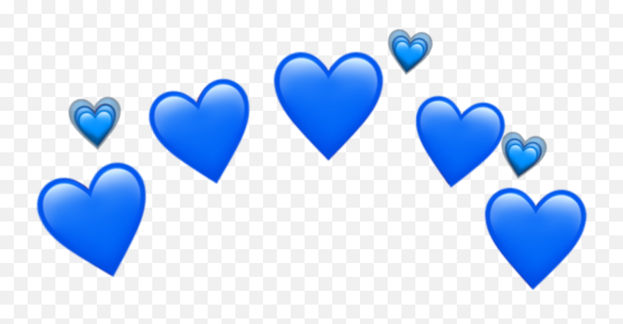 Blue Emoji Heart Crown Aesthetic Cute - Microsoft Intelligent Cloud Intelligent Edge,Blue Check Emoji