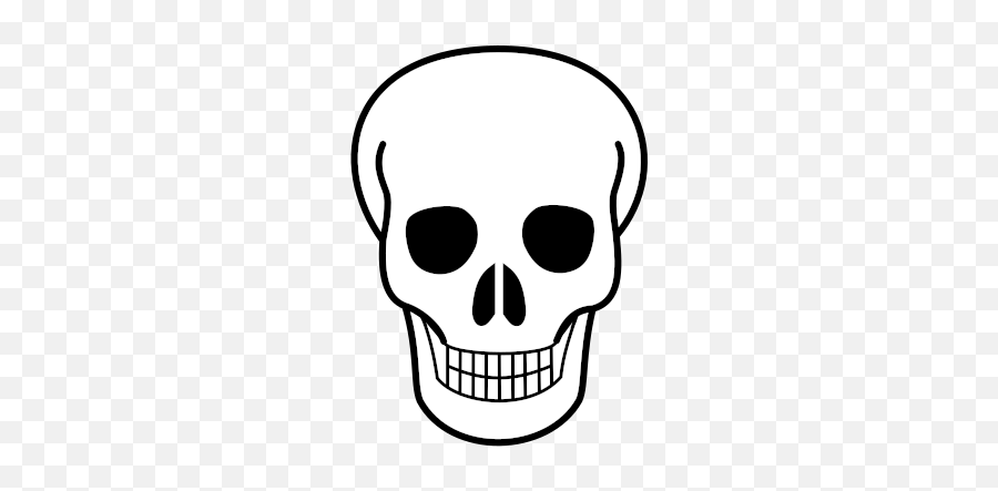 Skull - Simple Drawing Of Skull Emoji,Sugar Skull Emoji