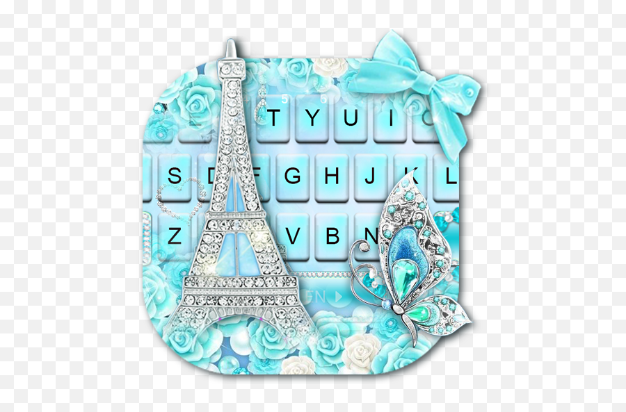 Diamond Paris Butterfly Keyboard Theme - Illustration Emoji,2 Diamond Emoji