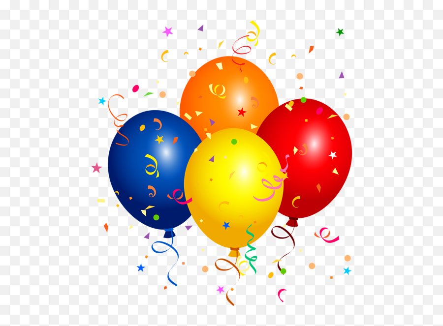 Birthday Balloons Clipart - Transparent Background Birthday Balloons Png Emoji,Birthday Balloon Emoji